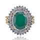 Designer Ring with Certified Diamonds in 18k Yellow Gold - LR0375P
